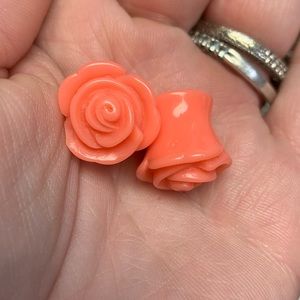 00 Peach Rosette Plugs